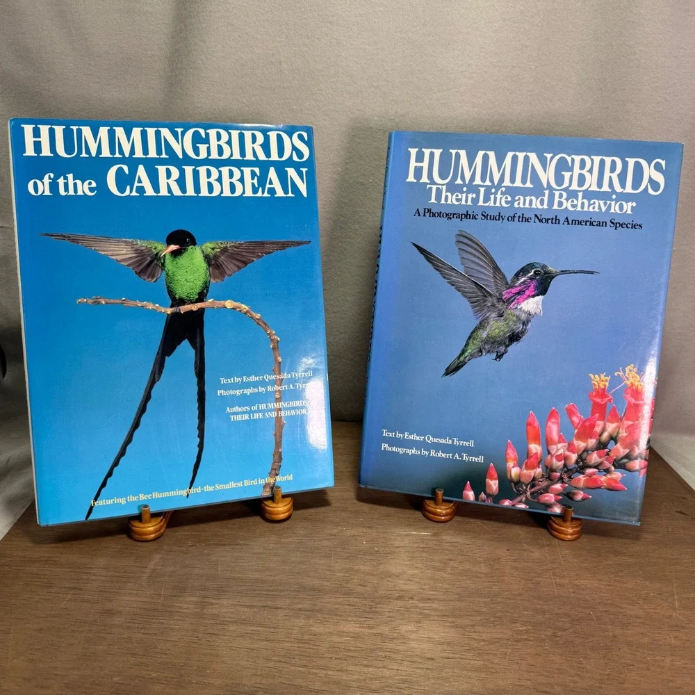 Vintage Hummingbird Photography Books Lot - Caribbean & North America Tyrell HC